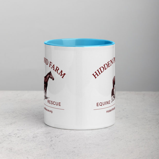 Hidden Pond Farm Equine Rescue Deluxe Logo Mug - Image 4