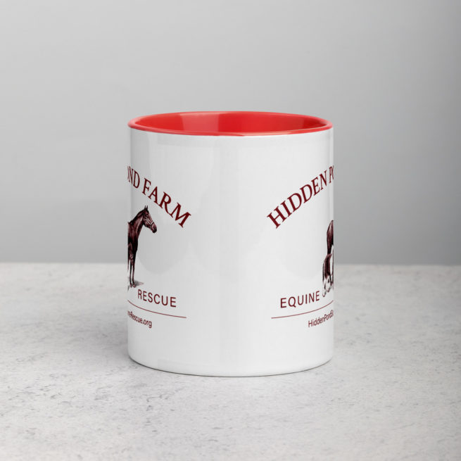 Hidden Pond Farm Equine Rescue Deluxe Logo Mug - Image 10