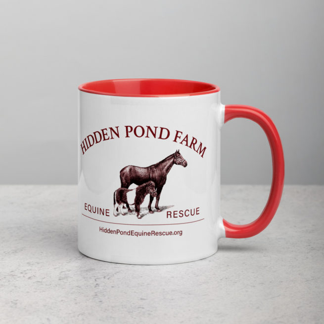 Hidden Pond Farm Equine Rescue Deluxe Logo Mug - Image 12