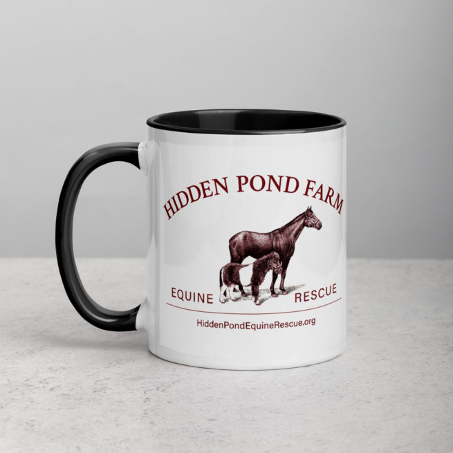 Hidden Pond Farm Equine Rescue Deluxe Logo Mug - Image 2