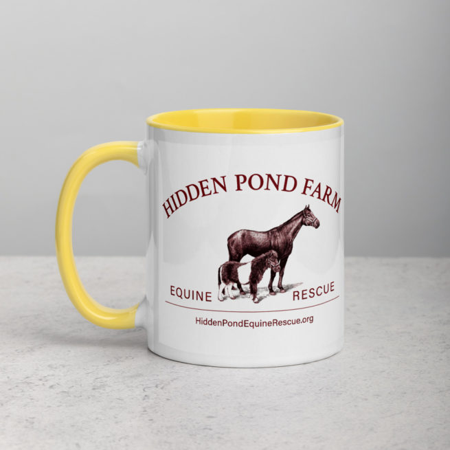 Hidden Pond Farm Equine Rescue Deluxe Logo Mug - Image 8