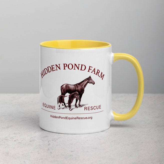 Hidden Pond Farm Equine Rescue Deluxe Logo Mug - Image 9