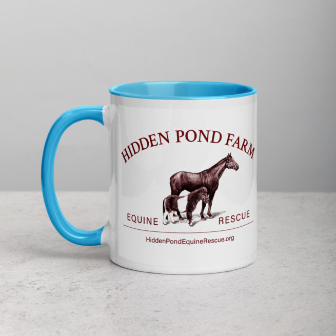 Hidden Pond Farm Equine Rescue Deluxe Logo Mug - Image 5